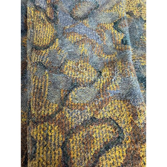 Escada Grey Gold Brown Cardigan Sweater Long Sleeve Size Sm READ Quiet Luxury - Picture 10 of 10